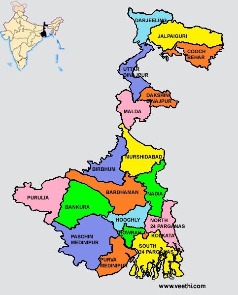 West Bengal Map